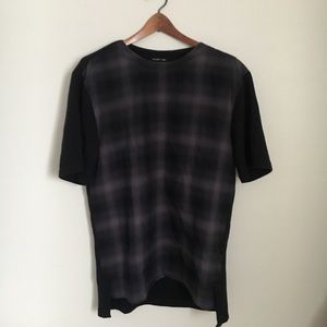 Helmut Lang Faded Plaid Tee